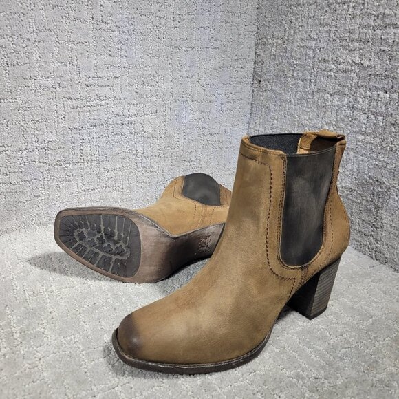 Trask Vaden Women's Size 10M US Brown Leather Chelsea Ankle Bootie Boots 36-0940 - Picture 9 of 12